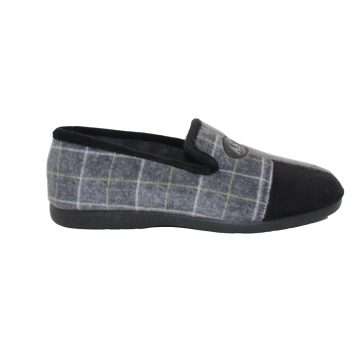 ZAPATILLA CERRADA AS CUADROS COMBI (9925-30) GRIS MARENGO - ANDINAS