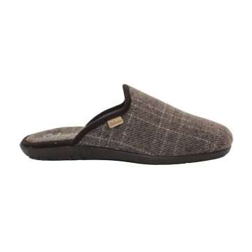 ZAPATILLA DESCALZA PAÑO CUADROS MARCELLO (9658) TAUPE - CABRERA