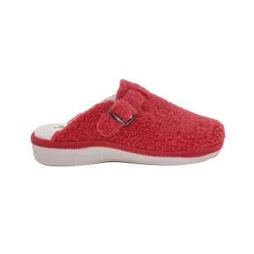 ZAPATILLA ZUECO HEBILLA TEDDY NUDOS (29L000) GUINDA - SALVI