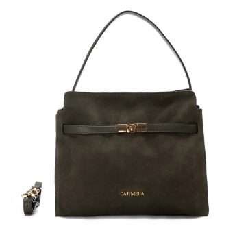 BOLSO 18616801 SERRAJE/PIEL HEBILLA (KAKI) - CARMELA