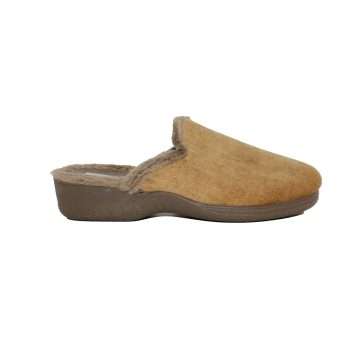 ZAPATILLA DESCALZA CUÑA TRATAMIENTO REPELENTE DE AGUA (9850-26) MOSTAZA - ANDINAS