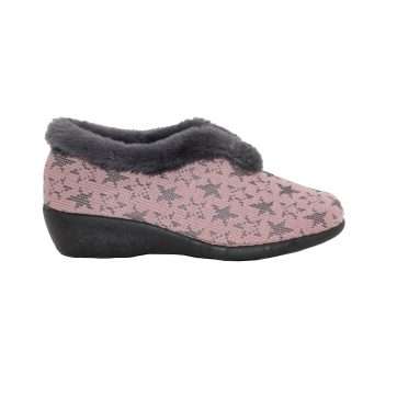 ZAPATILLA CERRADA CUÑA PELO POLARIS (276-388) MAQUILLAJE - VUL·LADI