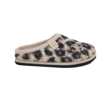 ZAPATILLA DESCALZA LIGERA ANIMAL ACOLCHADA PISO PARQUET (7160-390) HIENA - VUL·LADI