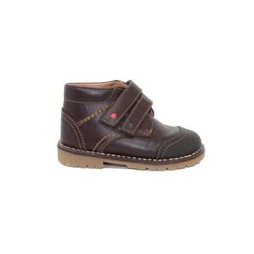 BOTITA DOBLE VELCRO PUNTERA (728) MARRÓN - ROLY POLY