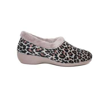 ZAPATILLA CERRADA CUÑA ANIMAL PRINT (5687) LEOPARDO - CABRERA
