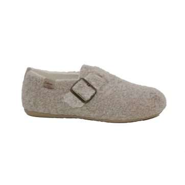 ZAPATILLA CERRADA BORREGO HEBILLA (3213) TIERRA - CABRERA