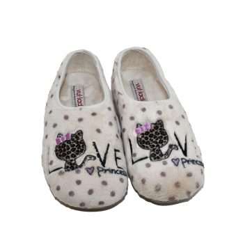 ZAPATILLA CERRADA "LOVE PRINCESS" (1639-123) CRUDO - VUL·LADI