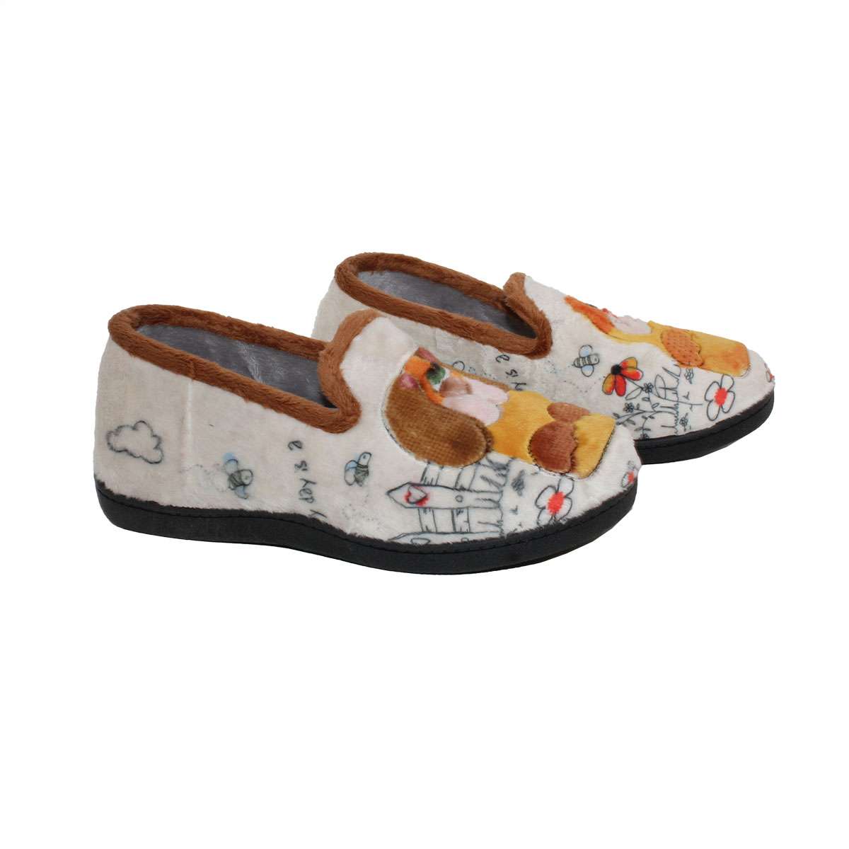 ZAPATILLA CERRADA ANIMALES (R12282) GATO PERRO - ROAL - Imagen 2