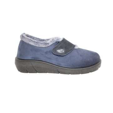 ZAPATILLA CERRADA CUÑA VELCRO (R14117) MARINO - ROAL
