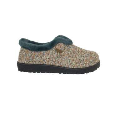 ZAPATILLA CERRADA PAÑO TAPIZ PELO (R80088) KAKI - ROAL