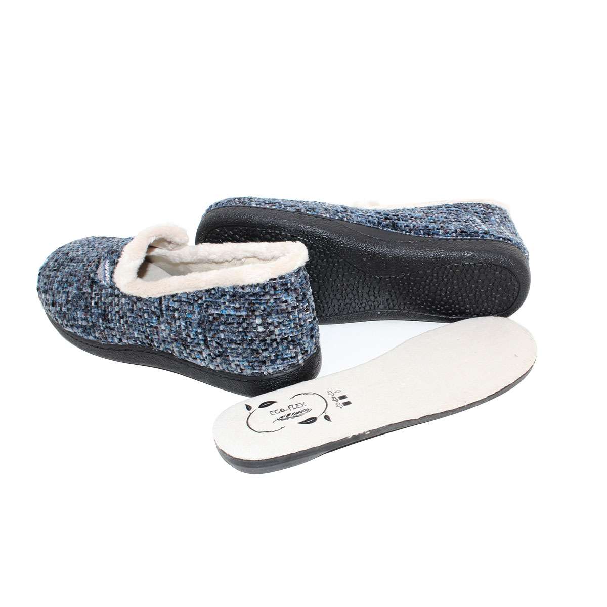 ZAPATILLA CERRADA PAÑO KERKLA (12005) MARINO - ECO-FLEX