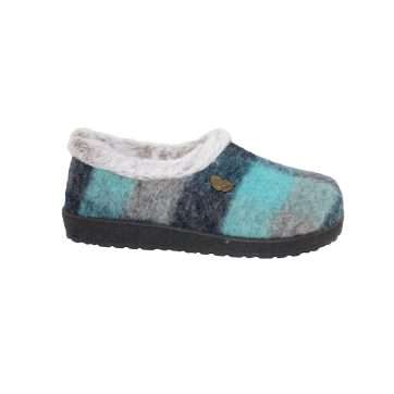 ZAPATILLA CERRADA CUADROS DIFUMINADOS (R80076) MARINO - ROAL