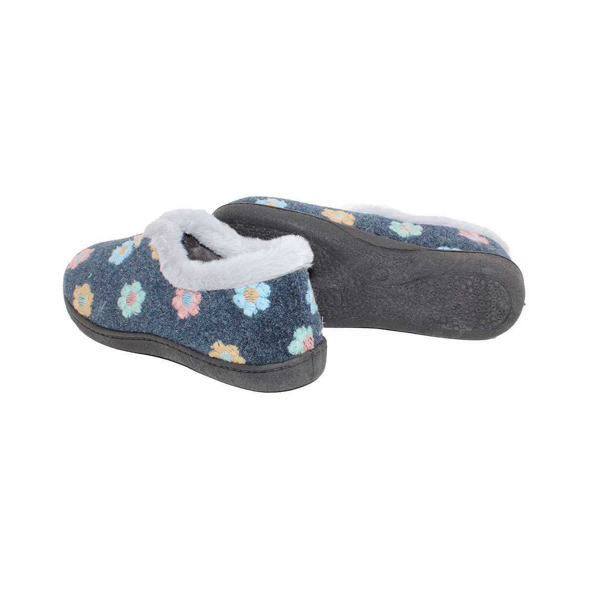 ZAPATILLA CERRADA PAÑO FLORES (R12092) MARINO - ROAL